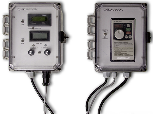 Ozawa commercial liquid injection pump with dual meters
